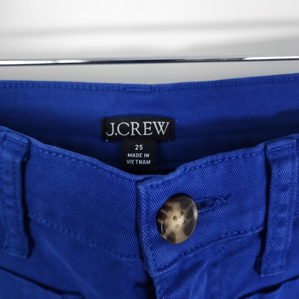 JCREWE- Bright Royal Blue Straight-Leg Pants - Picture 2 of 4
